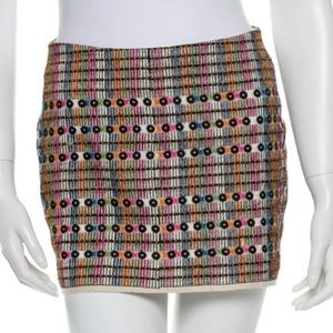 Gryphon Multi-Color Mini Skirt